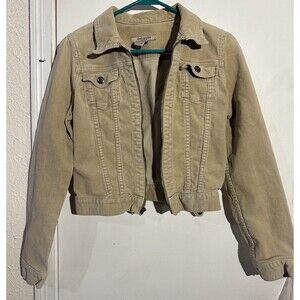 Abercrombie & Fitch Tan Corduroy Button Up Jacket Y2K  Size XL